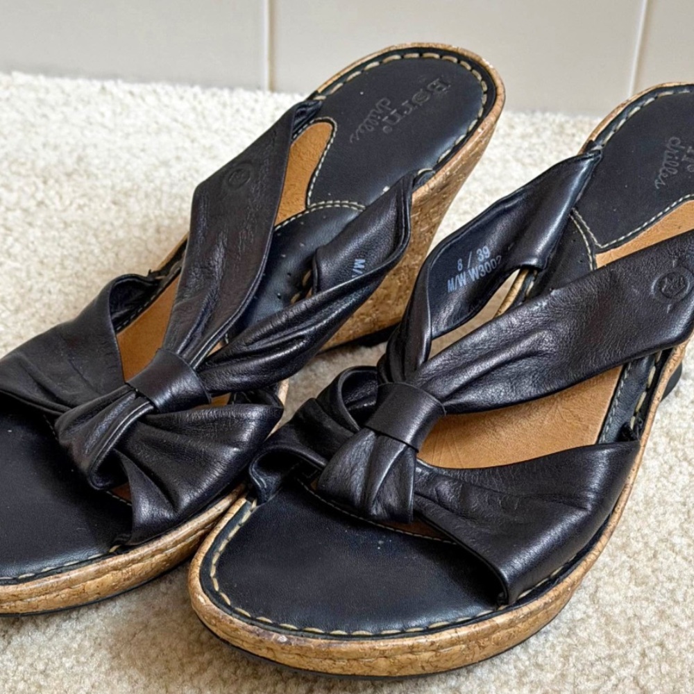 Born Leather Wedges